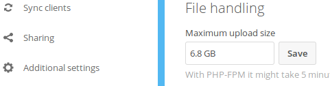 webtrees file size limit