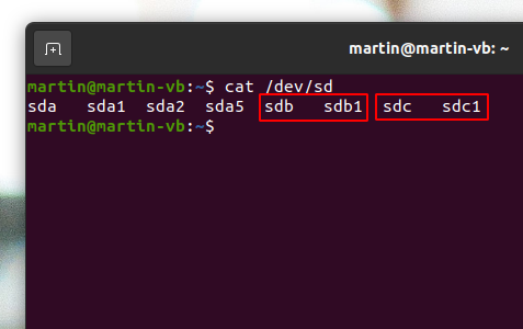 Image: ZFS partition setup sdb and sdc